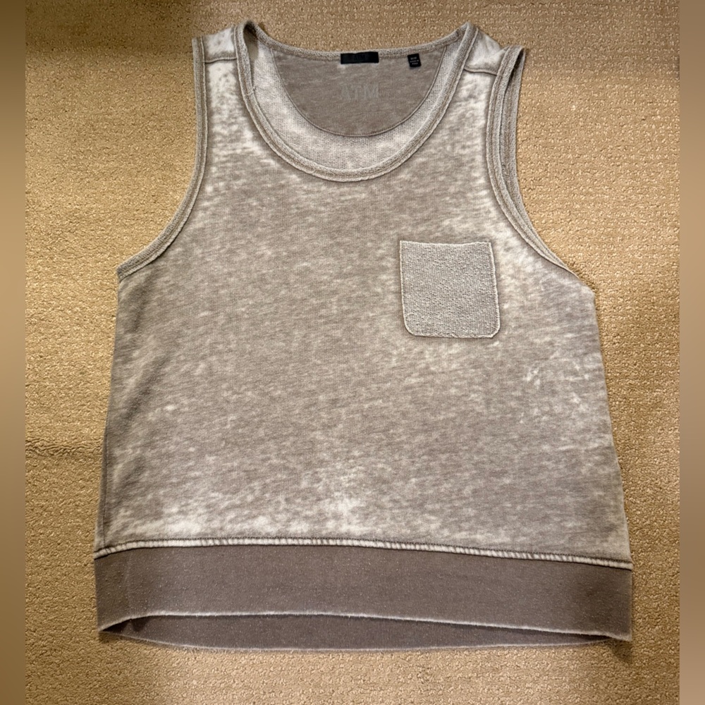 ATM Anthony Thomas Melillo Light Gray Tank Top